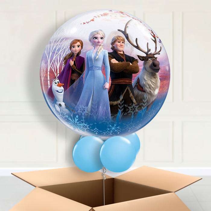Frozen 2 Bubble Helium Balloon in a Box Gift - Bubble Balloon | Party Save Smile