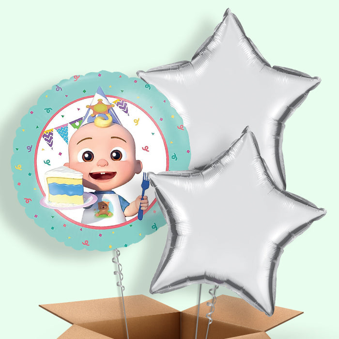 Cocomelon Birthday Helium Balloon in a Box - 3 Balloons | Party Save Smile
