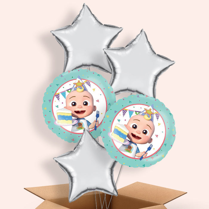 Cocomelon Birthday Helium Balloon in a Box - 5 Balloons | Party Save Smile
