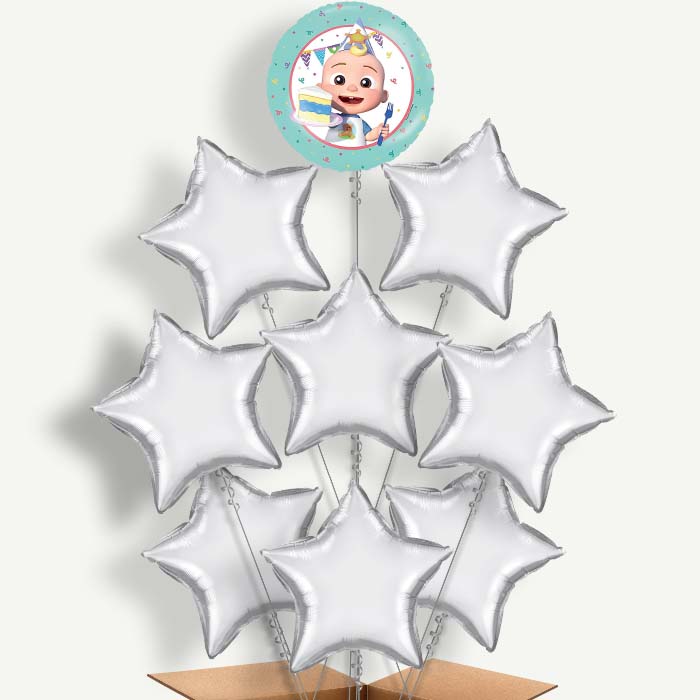Cocomelon Birthday Balloon Bundle Inflated with Helium | Party Save Smile