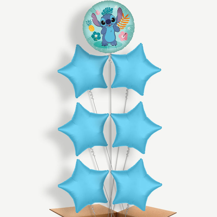 Stitch Balloon Arrangement Inflated with Helium | Party Save Smile