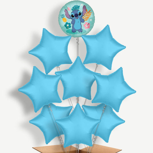 Stitch Balloon Bundle Inflated with Helium | Party Save Smile