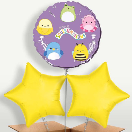Squishmallow Balloon Bunch inflated with Helium (Trio) | Party Save Smile