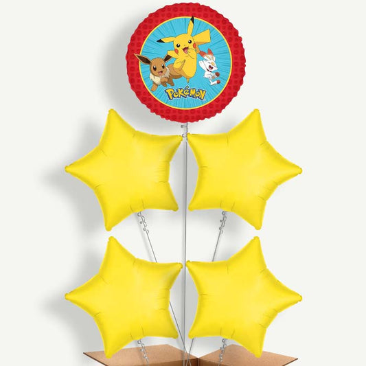Pokemon Pikachu Balloon Cluster Inflated with Helium | Party Save Smile