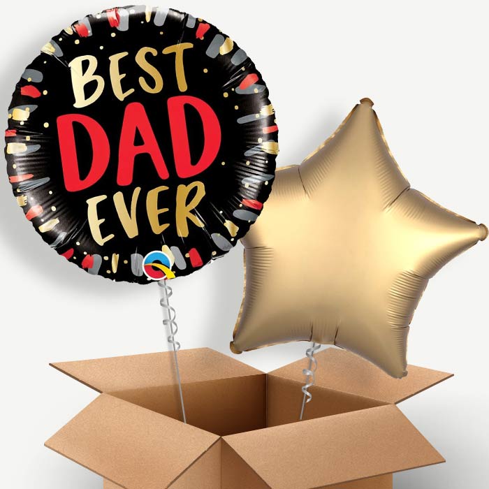Best Dad Ever Father's Day Helium Balloon Two | Party Save Smile