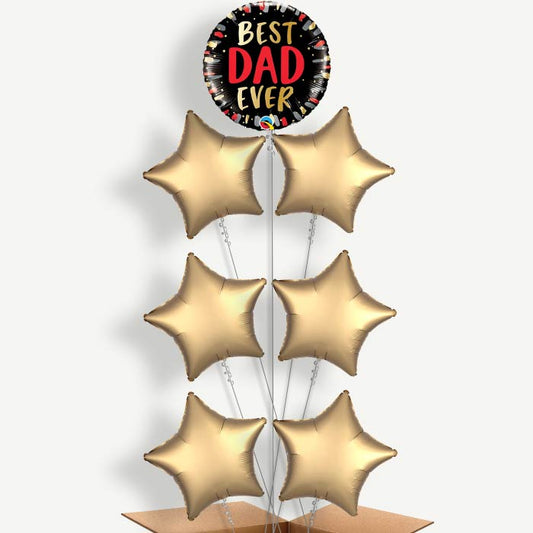 Best Dad Ever Father's Day Helium Balloon Arrangement | Party Save Smile