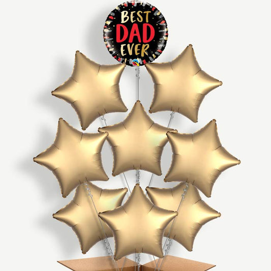 Best Dad Ever Father's Day Helium Balloon Bundle | Party Save Smile