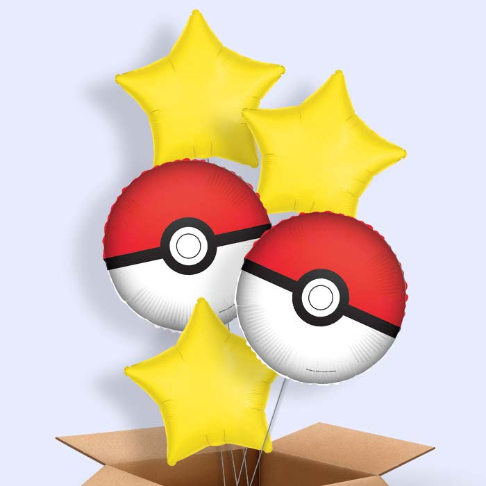 Pokemon Pokeball Helium Balloon in a Box - 1 Balloon | Party Save Smile