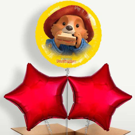 Paddington Bear Balloon Bunch inflated with Helium | Party Save Smile