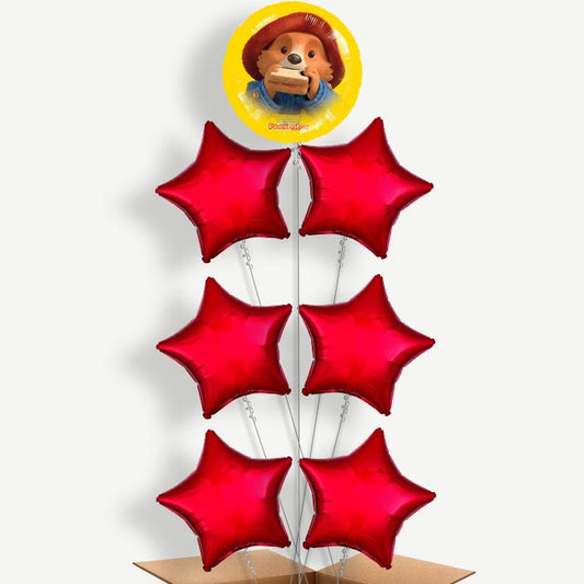 Paddington Bear Balloon Arrangement Inflated with Helium | Party Save Smile
