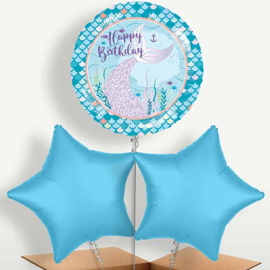 Mermaid Tails Balloon Bunches inflated with Helium | Party Save Smile