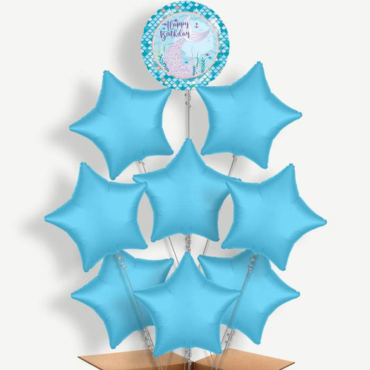 Mermaid Tails Balloon Bundle Inflated with Helium | Party Save Smile