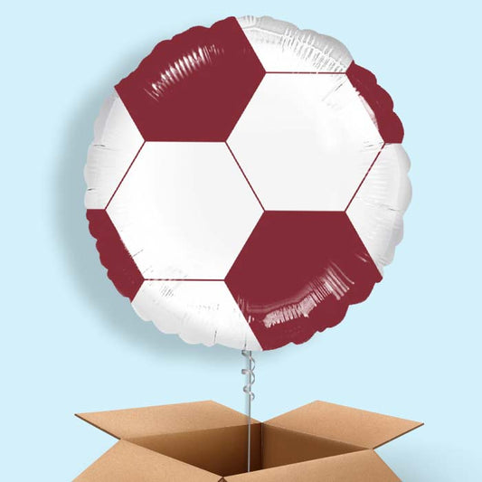 Maroon Football Balloon in a Box