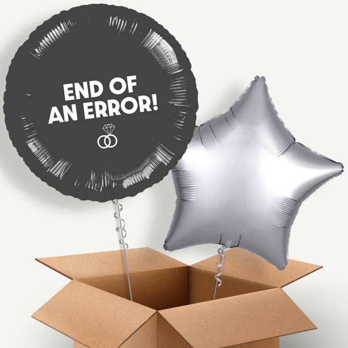 End of an Error Just Divorced Helium Balloon Duo | Party Save Smile