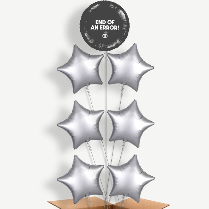 End of an Error Just Divorced Helium Balloon Arrangement | Party Save Smile