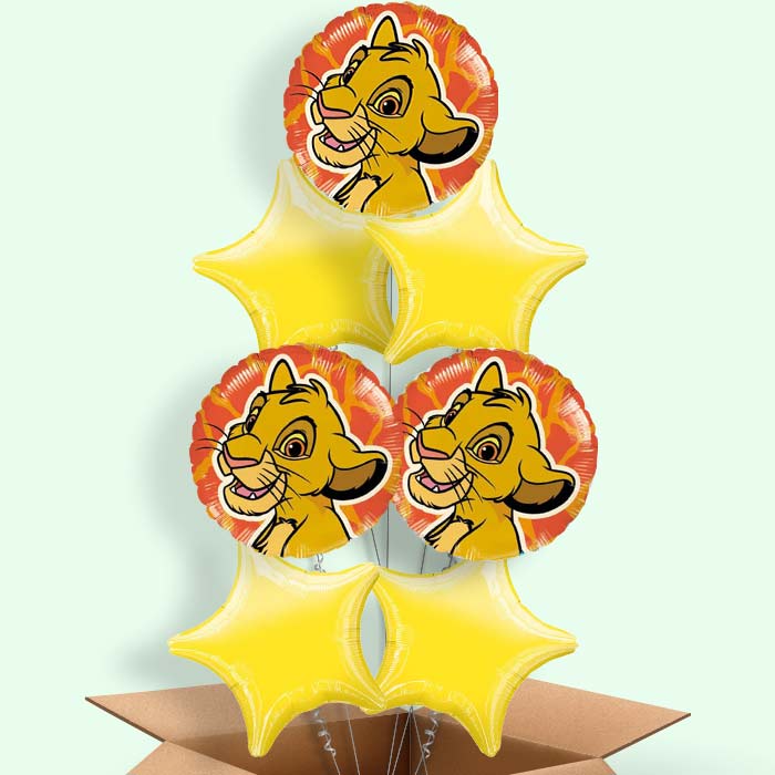 Lion King Helium Balloons in a Box - 7 Balloon | Party Save Smile