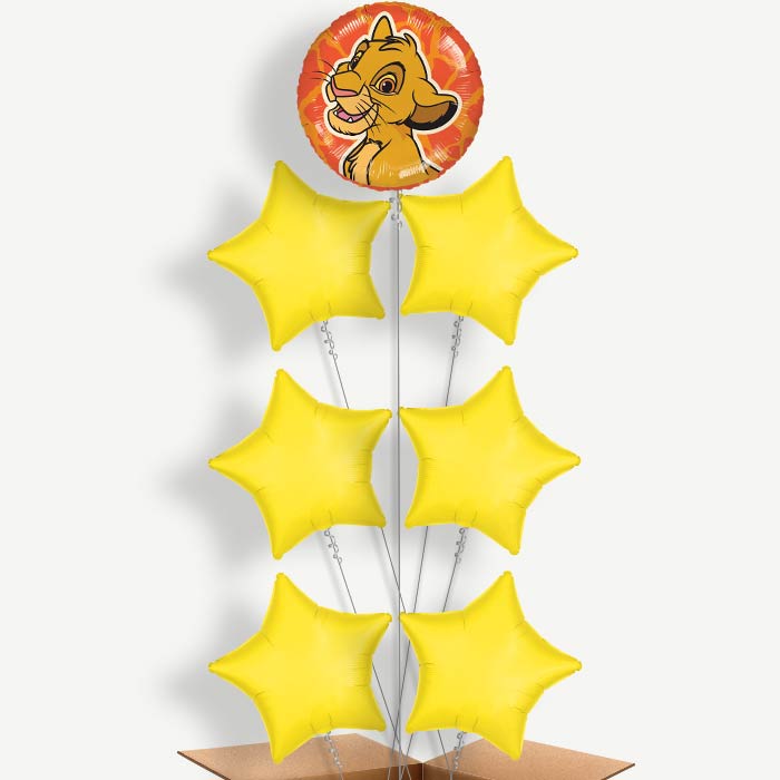 Lion King Balloon Arrangement Inflated with Helium | Party Save Smile