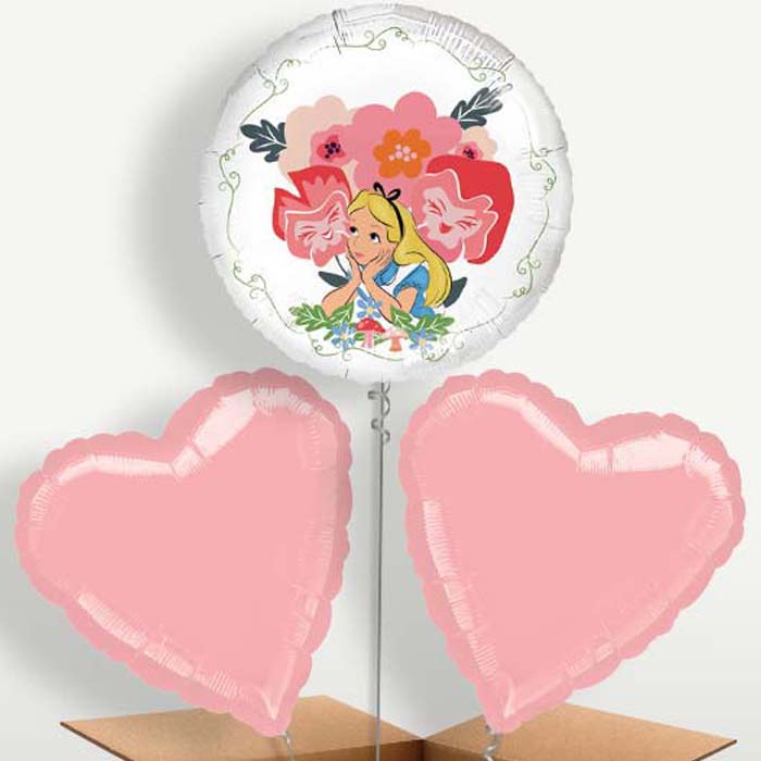 Alice in Wonderland Bunch of Balloons inflated with Helium | Party Save Smile