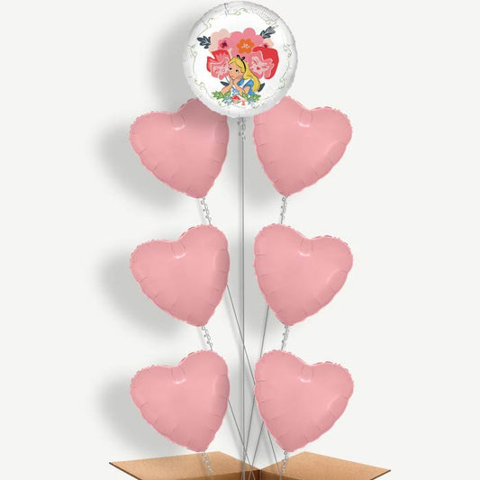Alice in Wonderland Balloon Arrangement Inflated with Helium | Party Save Smile
