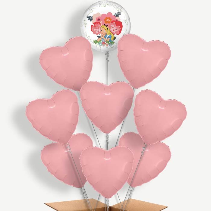 Alice in Wonderland Balloon Bundle Inflated with Helium | Party Save Smile