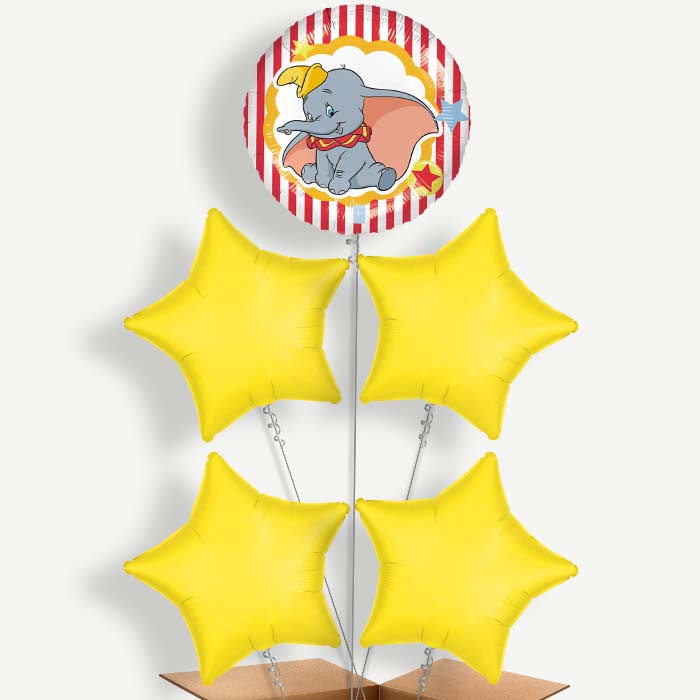 Dumbo Balloon Cluster Inflated with Helium | Party Save Smile