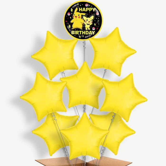 Pokemon Happy Birthday Helium Balloon Bundle | Party Save Smile