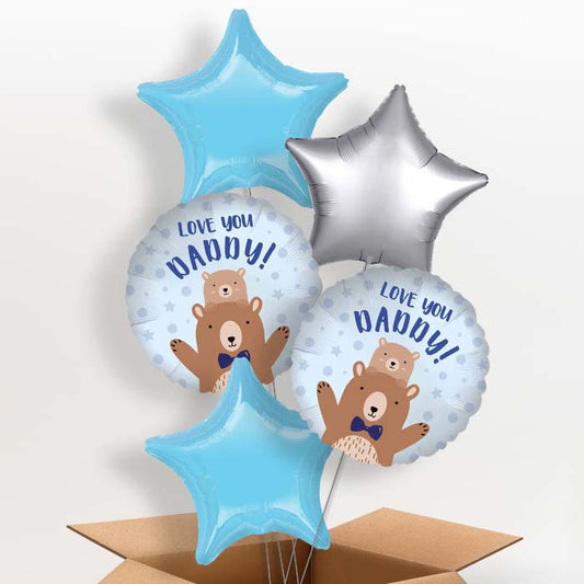 Love you Daddy Bear Helium Balloon in a Box - 5 Balloon | Party Save Smile