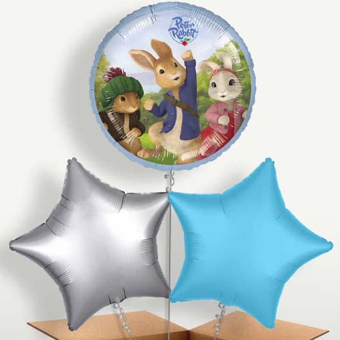 Peter Rabbit Balloon Bunch inflated with Helium | Party Save Smile