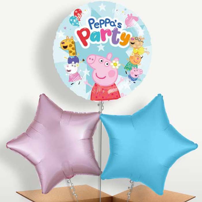 Peppa Pig & Pals Balloon Bunch inflated with Helium | Party Save Smile