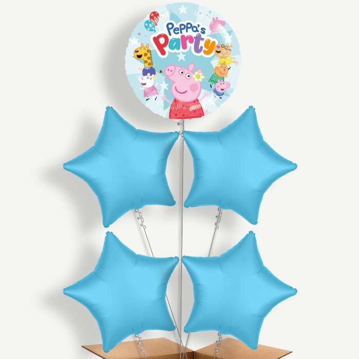 Peppa Pig & Pals Balloon Cluster Inflated with Helium | Party Save Smile