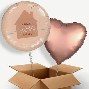 Rose Gold Home Sweet Home Helium Balloon Couple