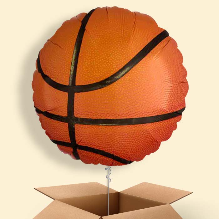 Championship Basketball Helium Balloon in a Box - 1 Balloon | Party Save Smile