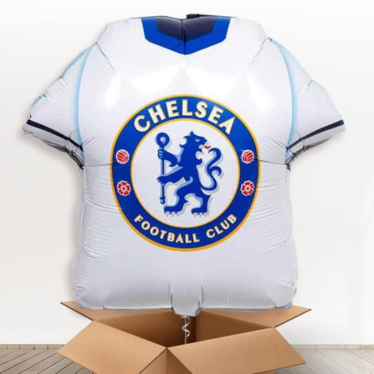 Chelsea Football Shirt Helium Balloon in a Box - 1 x Giant Balloon | Party Save Smile