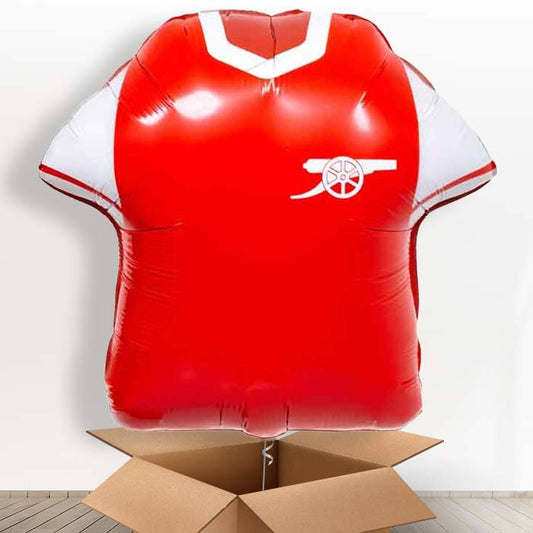 Arsenal Football Shirt Helium Balloon in a Box - 1 x Giant Balloon | Party Save Smile