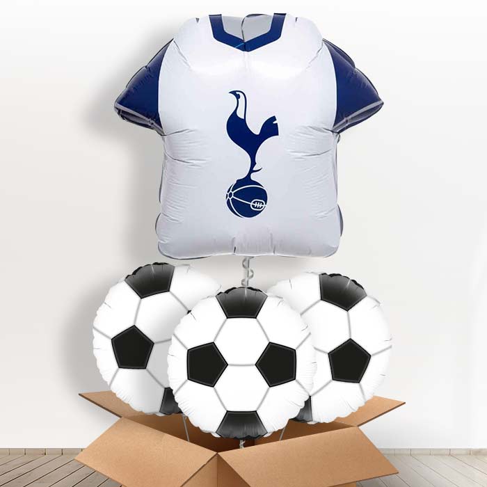 Tottenham Hotspur Football Helium Balloon in a Box - with 3 Themed Balloons | Party Save Smile