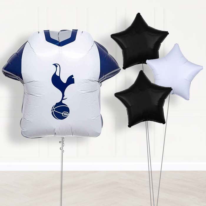 Tottenham Hotspur Football Balloon Bouquet Delivery - 1 x Giant Balloon with Plain Bouquet | Party Save Smile