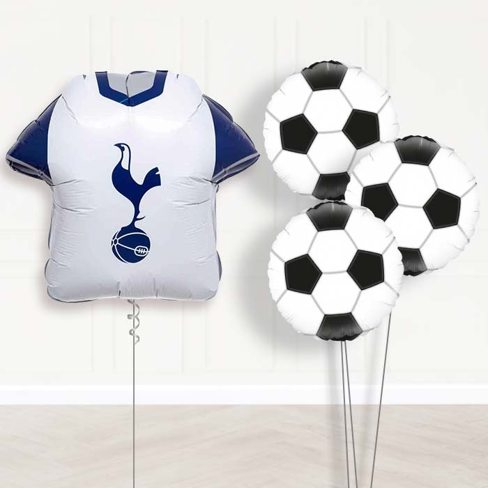 Tottenham Hotspur Football Balloon Bouquet Delivery - 1 x Giant Balloon with Themed Bouquet | Party Save Smile