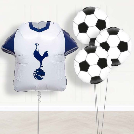 Tottenham Hotspur Football Balloon Bouquet Delivery - 1 x Giant Balloon with Themed Bouquet | Party Save Smile