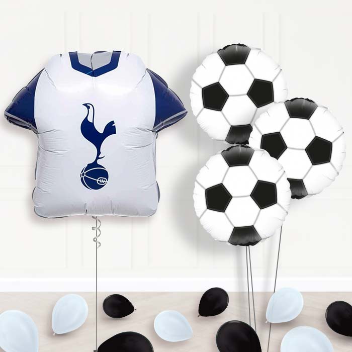 Tottenham Hotspur Football Balloon Bouquet Delivery - 1 x Giant Balloon with Themed Bouquet and Latex | Party Save Smile