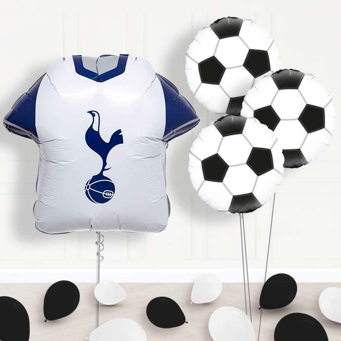 Tottenham Hotspur Football Balloon Bouquet Delivery - 1 x Giant Balloon with Themed Bouquet and Latex | Party Save Smile