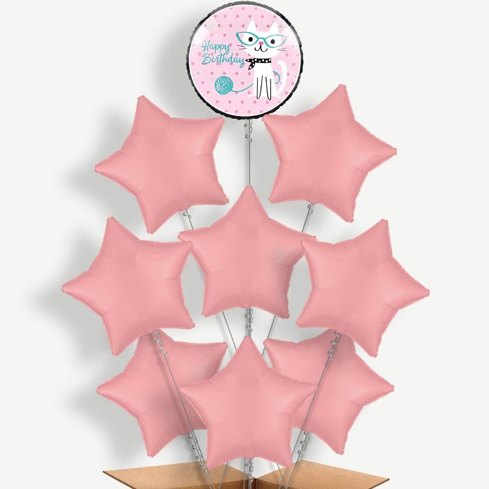 Purrfect Cat Balloon Bundle Inflated with Helium | Party Save Smile