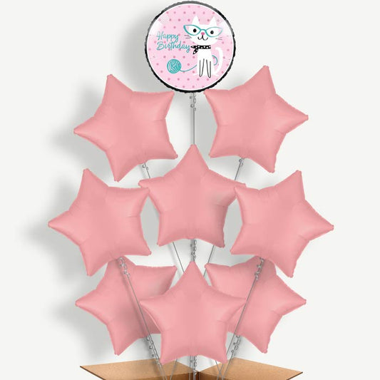 Purrfect Cat Balloon Bundle Inflated with Helium | Party Save Smile