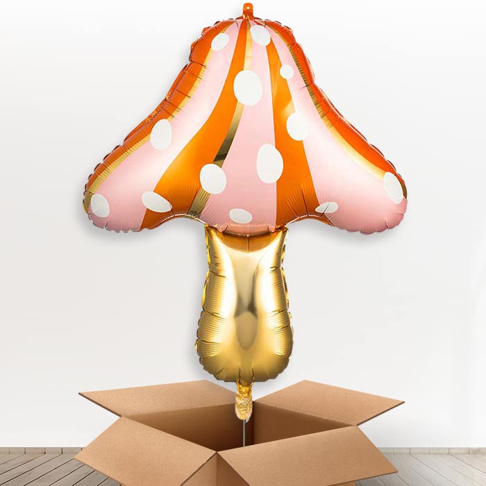 Red Mushroom Giant Helium Balloon in a Box-Giant Balloon | Party Save Smile