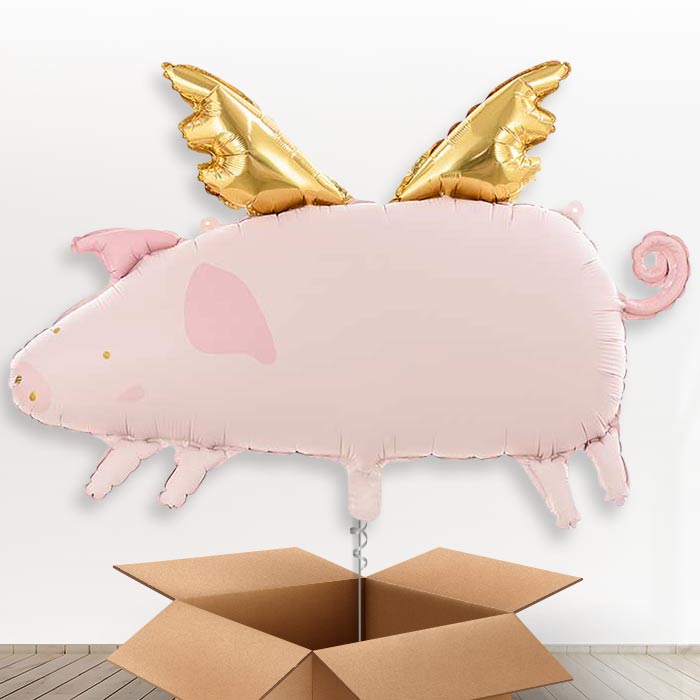 Flying Pig Giant Helium Balloon in a Box-Giant Balloon | Party Save Smile