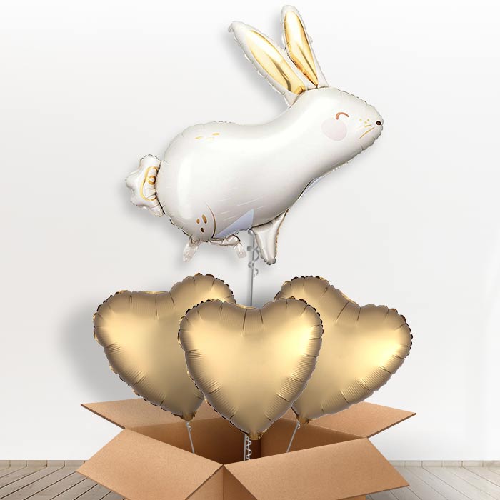 Hare Giant Helium Balloon in a Box-Giant Balloon + 3 Plain Balloons | Party Save Smile