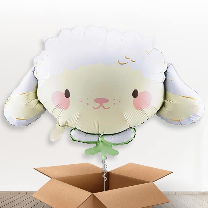 Sheep Giant Helium Balloon in a Box-Giant Balloon | Party Save Smile