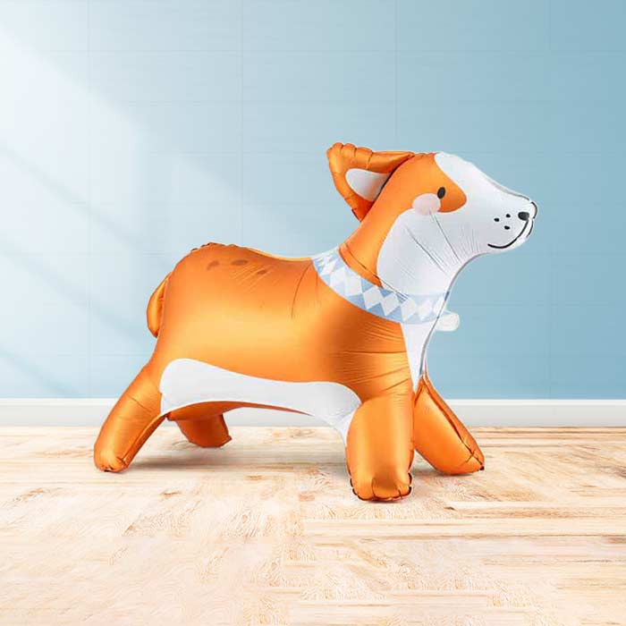 Inflated Corgi Balloon in a Box-Air Filled Balloon | Party Save Smile