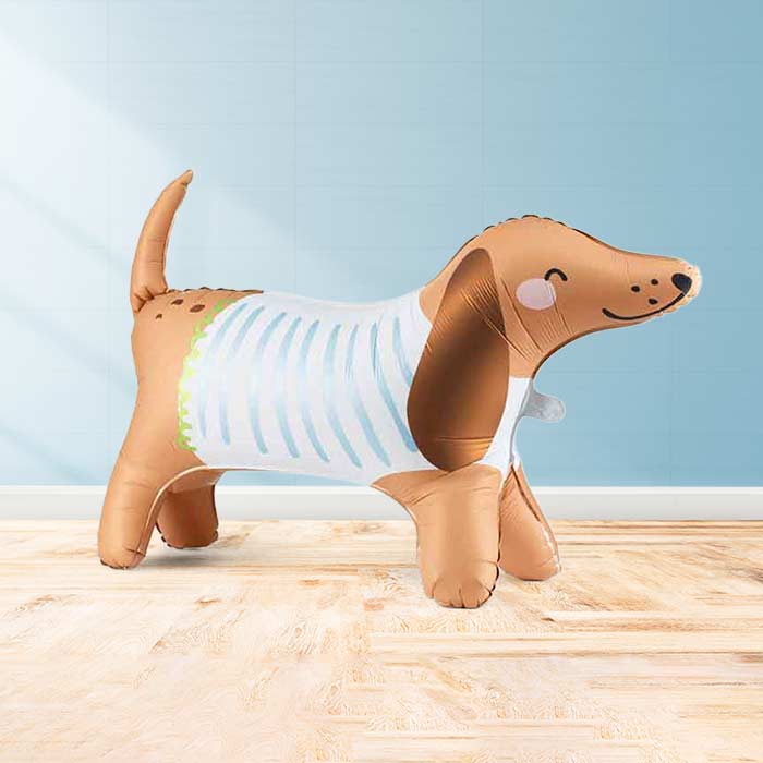Inflated Dachshund Balloon in a Box-Air Filled Balloon | Party Save Smile