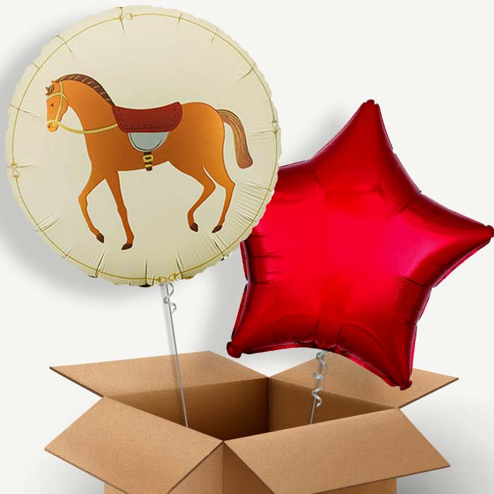 Brown Horse Helium Balloon Two | Party Save Smile