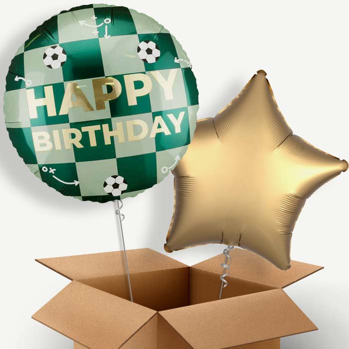 Football Happy Birthday Helium Balloon Two | Party Save Smile